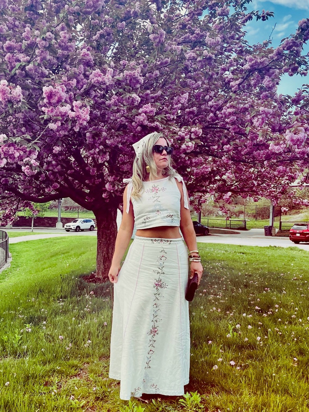 NEW 2 PC SET CAMILA COELHO EMBROIDERY SKIRT AND BOW TOP 
🚨FIRM PRICE NO DISCOUNT - Picture 8 of 17
